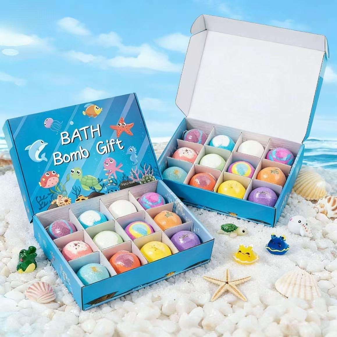 12 Pack Kid Bath Bombs Gift Set