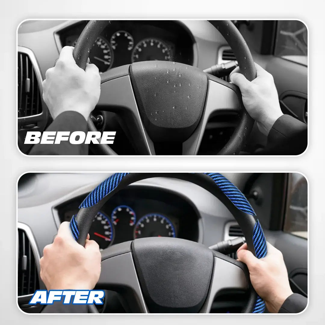 🚨 2026 HOT SELLER – Upgrade Your Drive in Seconds! 60% OFF Carbon Fiber Steering Wheel Cover (Universal Fit)