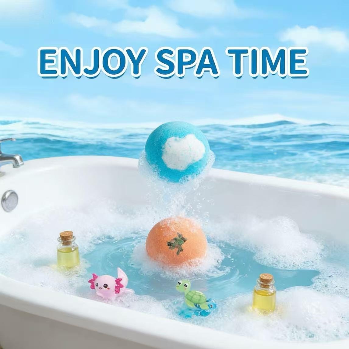 🛁🐣Bath Bombs For Kids – 24 Pack With Surprise Toys Inside, Easter Basket Stuffers