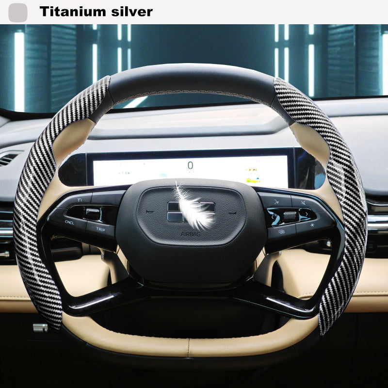 🚨 2026 HOT SELLER – Upgrade Your Drive in Seconds! 60% OFF Carbon Fiber Steering Wheel Cover (Universal Fit)