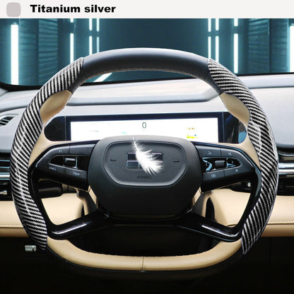 🚨 2026 HOT SELLER – Upgrade Your Drive in Seconds! 60% OFF Carbon Fiber Steering Wheel Cover (Universal Fit)