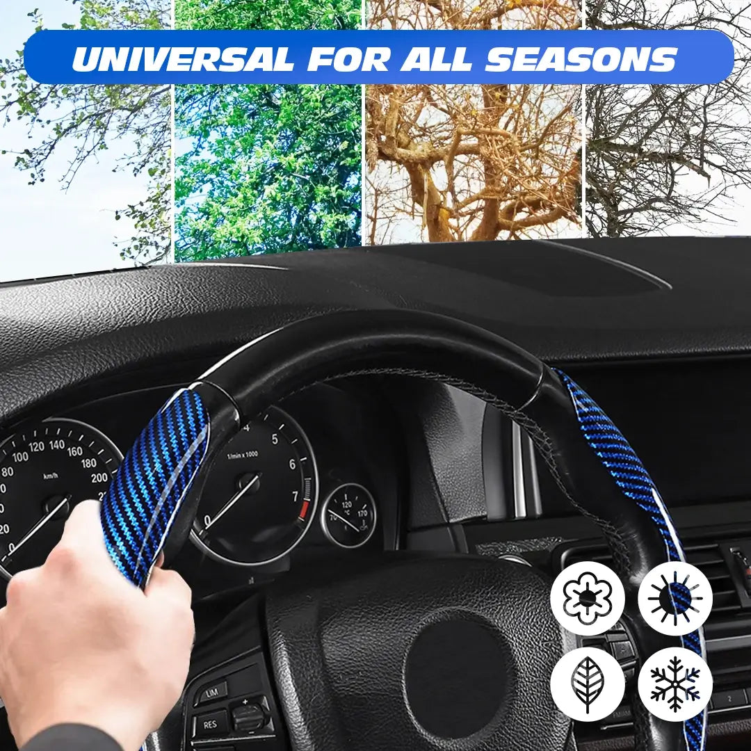 🚨 2026 HOT SELLER – Upgrade Your Drive in Seconds! 60% OFF Carbon Fiber Steering Wheel Cover (Universal Fit)