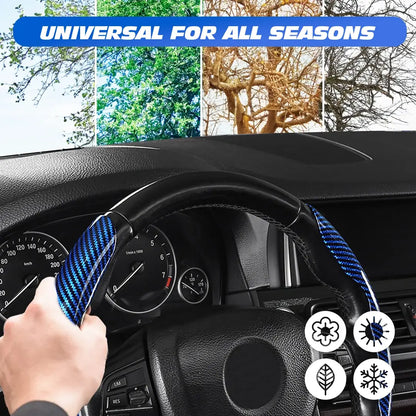 🚨 2026 HOT SELLER – Upgrade Your Drive in Seconds! 60% OFF Carbon Fiber Steering Wheel Cover (Universal Fit)