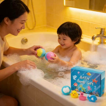 🛁🐣Bath Bombs For Kids – 24 Pack With Surprise Toys Inside, Easter Basket Stuffers