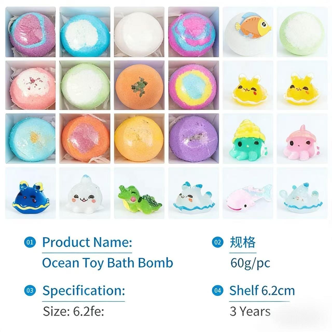 🛁🐣Bath Bombs For Kids – 24 Pack With Surprise Toys Inside, Easter Basket Stuffers